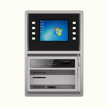 Machine de transaction de carte bancaire à montage mural