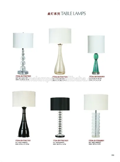 African style lamps colorful glass table lamps with white linen lampshade for coffee shop furniture facility supply CE
