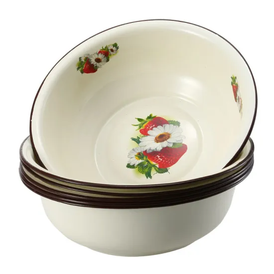 High Quality Enamelware Customized Design Enamel Bowl/Basin