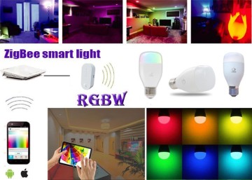 Smart home overall solution Mutil-functons APP controlled RGB bulb E27/B22 LED Zigbee smart bulb