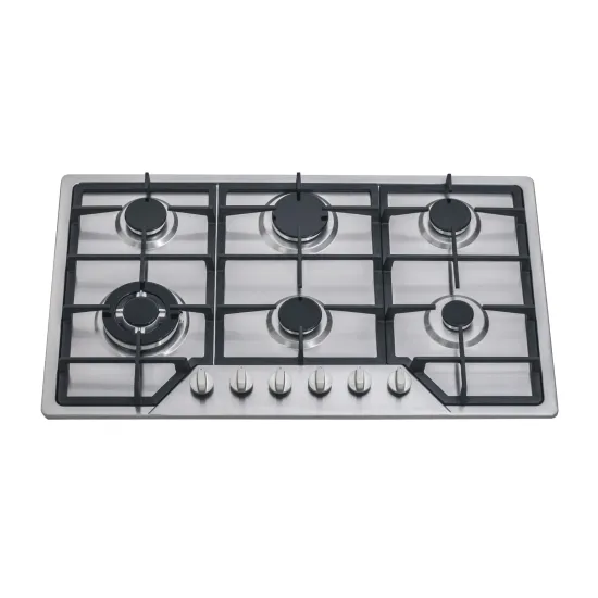 Factory Price 6 Burner Stainless Steel Built-in Gas Stove