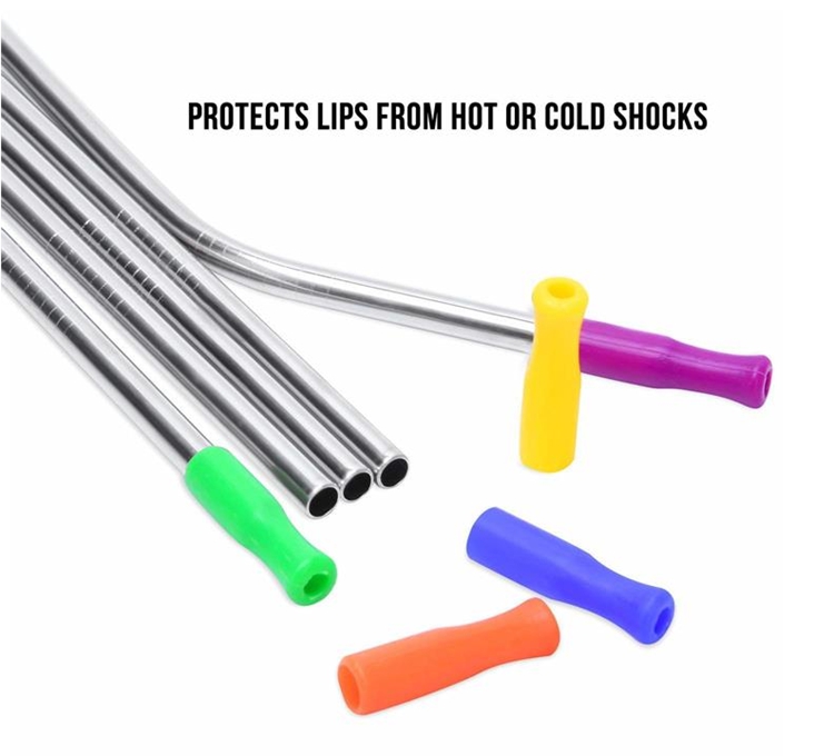 Wonderful Color Silicone Straw Tip for Juice/Coffee