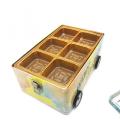 Triangle Food Tin Box Tinplate Rectangular Box With Latch Factory