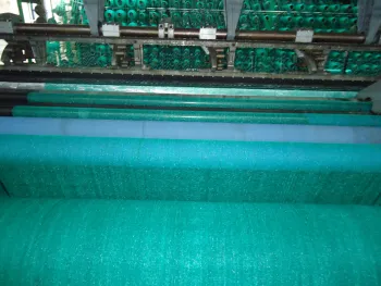Dark green shade net