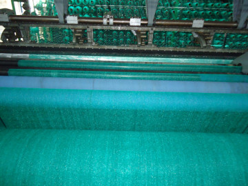 Dark green shade net