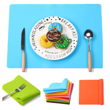 Non-Slip Square Silicone PVC Placemat for Baking and Kids' Dining