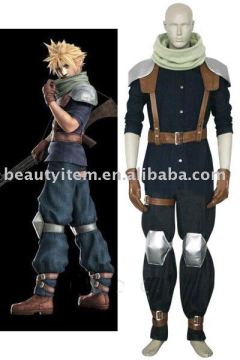 Final Fantasy VII Crisis Core Cloud Strife Halloween Cosplay Costume