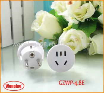 Wonplug China/Austraila to euro schuko plug adapter schuko converter plug adapter korea,germany