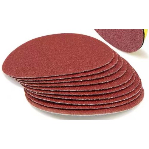 red loop Velcro disc aluminum oxide