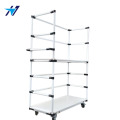 Chariot de rack maigre tube maigre