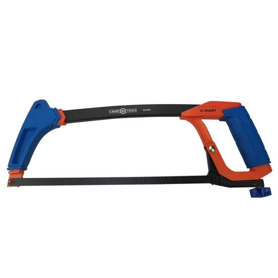 12-inch High-Quality Multifunction Square Tubular Adjustable Hacksaw Frame with FIXED BLADE Bi-metal Saw Blade - Color Card, 0.525kg