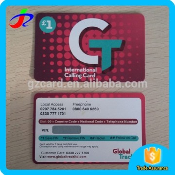 factory price printing paper scratch prepaid cards