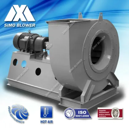 Large industrial boiler blowing air centrifugal blower fan