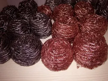 hot sell galvanized scrubber and copper scourer with blister card
