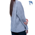 Sweater Wool V-Neck Wanita Klasik