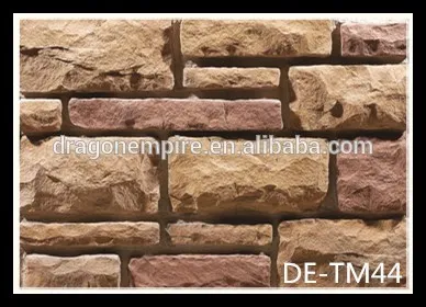 Outdoor wall paving stone rock panels, light weight cheap stone veneer for villa and home decoration
