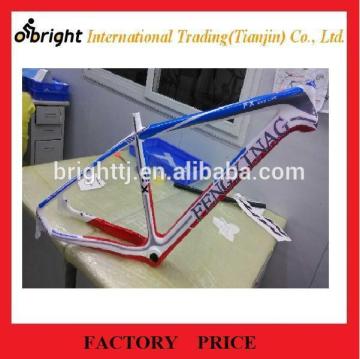 Mountain bike frame red and blue or black and white and grey 26inch full carbon fiber bicycle frame