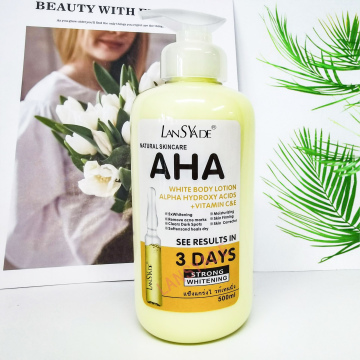 Natural Vitamin C AHA Body Lotion - Whitening, Hydrating, Anti-Wrinkle Body Cream