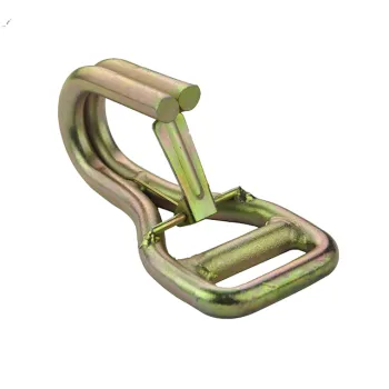50mm Cargo Securing One Way Double J Hook with SafetyLatch