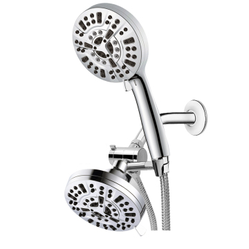 High Pressure Plastic Toilet Hand Shower and Rainshower Combo with Classic Chrome Finish
