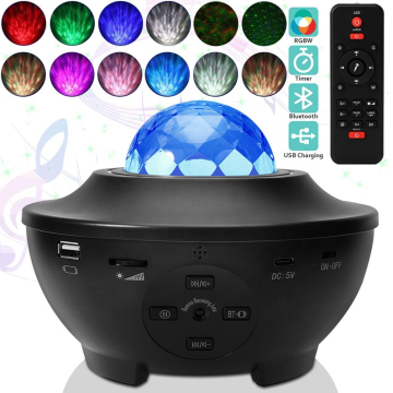 Factory Hot Sale Smart LED Night Lamp with Laser Sky Star Projection, Music Speaker & Remote Control