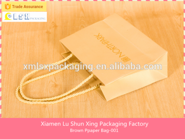 Factory made shopping paper bag with logo print &Custom Printed Paper Bags with Logo Design