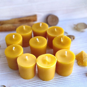 Healthy Sustainable Catholic Beeswax Votive Candles Bulk