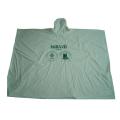 Poncho de pvc impermeable verde claro