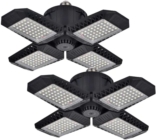 120W Foldable Motion Sensor LED High Bay Light for Garage Ceiling