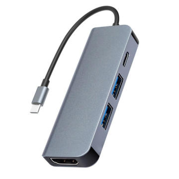 4 in 1 USB C Hub - 4K HDMI, 2 USB 3.0 Ports Adapter Docking Station