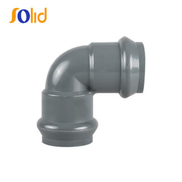 PVC Elbow 90 Deg With Rubber Ring Joint RR FF , Flexible Joint Using For Irrigation