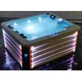 Freestanding outdoor acrylic hot tub spa