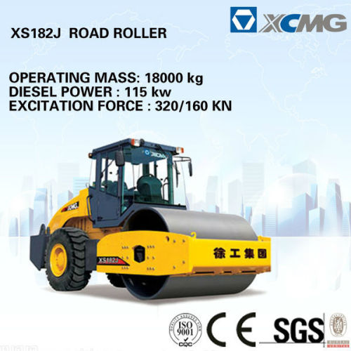 XS182J XCMG Mechanical single drum vibratory road roller