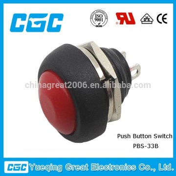 12mm push button single pole switch