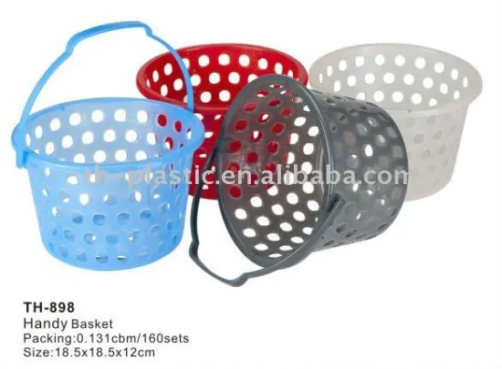 colorful handy plastic basket
