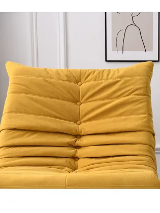 Modern Style Fabric Sofa Lazy Wrinkle Tatami Lazy Boy Sofa