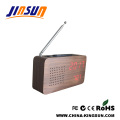 Radio FM fresca con reloj despertador LED