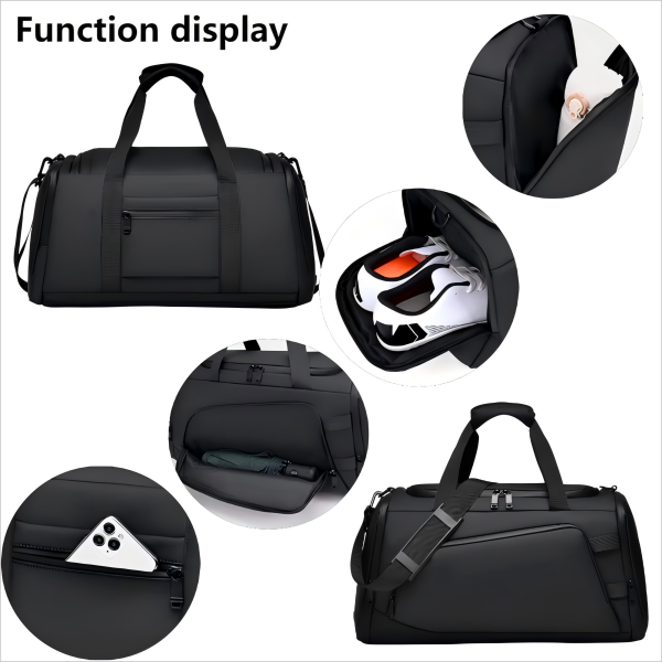 Waterproof dry-wet separation fitness handbag