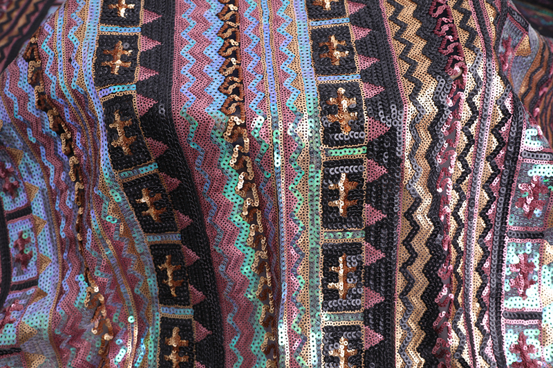 Spangle Embroidery Fabric For Decoration