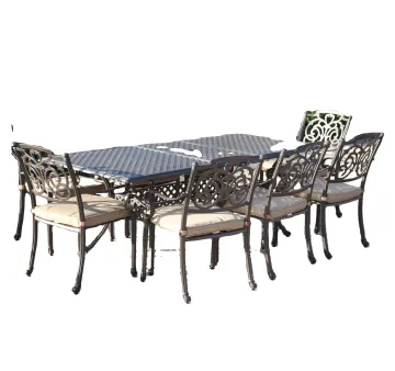 Garden Metal Dining Set - Cast Aluminum Outdoor Furniture
