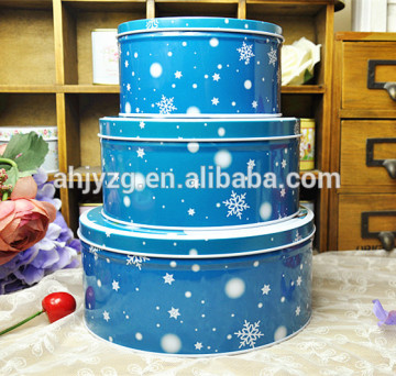factory supply christmas decorative storage tins set