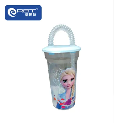 Plastic straw cup fashionable water cup