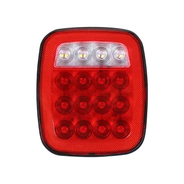 16 LED TJ Tail Lights - Brake Stop Tail Light Fit For Wrangler YJ TJ CJ JK Truck Trailer Van Boat