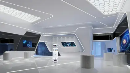 Hotel with Robot Room Service