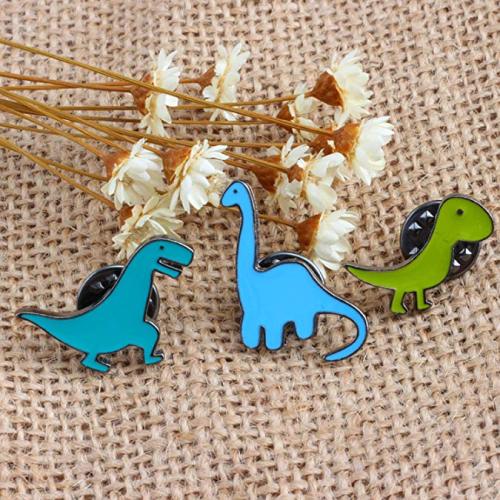 Personalized Cartoon Metal Cute Animal Dinosaur Badge Pin