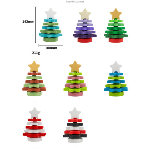 Silicone Nesting Star Stacker Puzzle Baby Stacking speelgoed