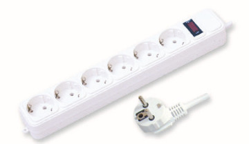 6 ways surge protected European socket