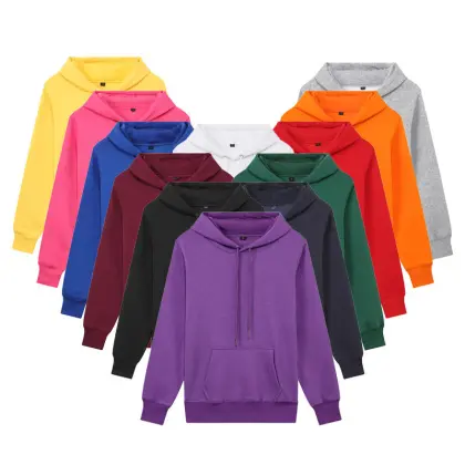 100% Cotton Men's Hoodies: Heavyweight Drop Shoulder Sweatshirts with Custom Logo Pullover