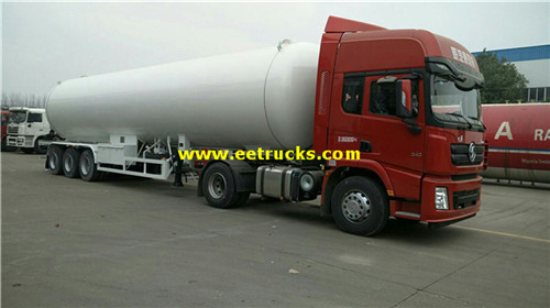 50 CBM 20ton Wingi wa LPG Trailers Tank