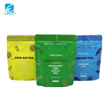 Custom Printed Plastic Self-Standing Pouch for Pot Seasoning & Condiments Packaging